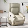 vidaXL Fauteuil inclinable &eacute;lectrique cr&egrave;me similicuir