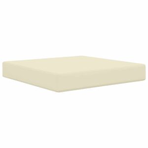 vidaXL Coussin de canap&eacute; d'ext&eacute;rieur Cr&egrave;me 60 x 60 x 8 cm Polyester