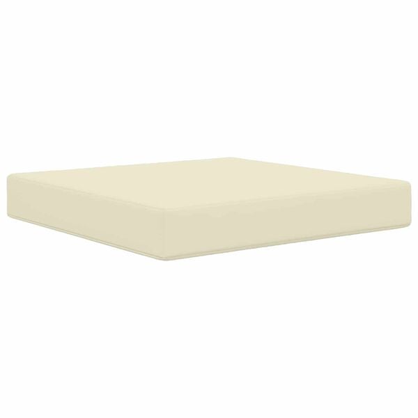vidaXL Coussin de canap&eacute; d'ext&eacute;rieur Cr&egrave;me 60 x 60 x 8 cm Polyester