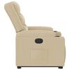 vidaXL Fauteuil inclinable Cr&egrave;me Tissu