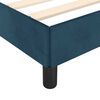 vidaXL Cadre de lit sans matelas bleu fonc&eacute; 140x200 cm velours