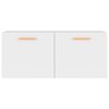 vidaXL Armoire murale Blanc 80x35x36,5 cm Bois d'ing&eacute;nierie