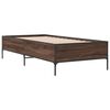 vidaXL Cadre de lit sans matelas ch&ecirc;ne marron 90x190 cm