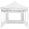 vidaXL Tente de r&eacute;ception pliable avec parois Aluminium 6 x 3 m Blanc