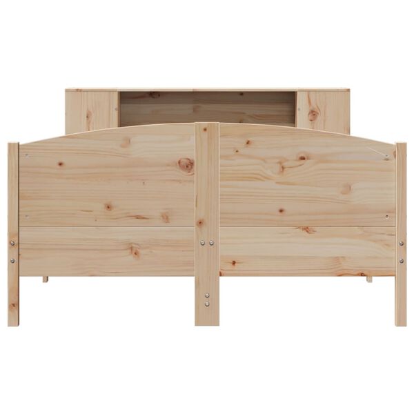 vidaXL Lit biblioth&egrave;que sans matelas 160x200 cm bois massif de pin