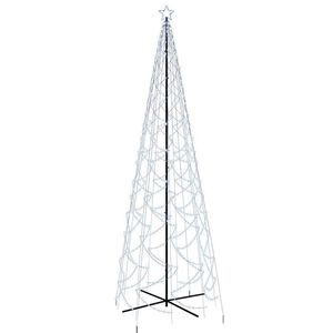 vidaXL Arbre de No&euml;l c&ocirc;ne 1400 LED Blanc froid 160x500 cm