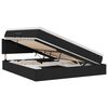 vidaXL Lit avec rangement et matelas Noir 160 x 200 cm Velours