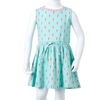 Robe pour enfants avec cordon de serrage menthe claire 92