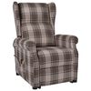 vidaXL Fauteuil de massage Beige Tissu