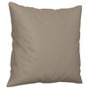 vidaXL Ensemble de canap&eacute;s 2 pcs avec coussins Taupe Tissu microfibre