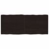 vidaXL Dessus de table bois massif trait&eacute; bordure assortie