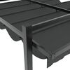 vidaXL Tonnelle avec toit r&eacute;tractable anthracite 3x3 m aluminium