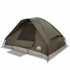 vidaXL Tente familiale &agrave; d&ocirc;me 6 personnes marron imperm&eacute;able