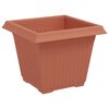 vidaXL Pot de Fleurs Carr&eacute; 6 pcs Rouge brique 20 x 20 x 16 cm