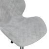 vidaXL Chaise pivotante de salle &agrave; manger Gris clair Velours