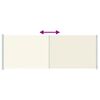 vidaXL Auvent lat&eacute;ral r&eacute;tractable de patio 220x600 cm Cr&egrave;me
