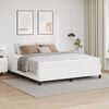 vidaXL Cadre de lit avec matelas Blanc 180 x 200 cm tissu