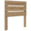 vidaXL Cadre de lit Ch&ecirc;ne artisan 90 x 190 cm Bois de pin massif