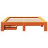 vidaXL Cadre de lit sans matelas cire marron 140x200cm bois pin massif