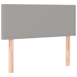 vidaXL T&ecirc;te de lit Gris clair 80x5x78/88 cm Tissu