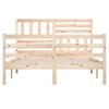 vidaXL Cadre de lit sans matelas bois massif 160x200 cm