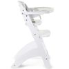 CHILDHOME Chaise haute b&eacute;b&eacute; 2 en 1 Lambda 3 Blanc