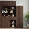 vidaXL Armoire de rangement mince chêne marron 50x42,5x225 cm