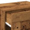 vidaXL Table de chevet murale vieux bois