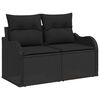 vidaXL Ensemble de canap&eacute; de jardin avec coussin 8 pcs Noir