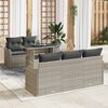 vidaXL Ensemble de canapé de jardin 6 pcs Gris clair 100 x 55 x 73 cm