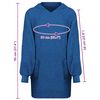 vidaXL Sweat &agrave; capuche couverture KINN Bleu marine L Coton