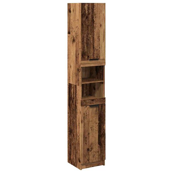 vidaXL Armoire de salle de bain vieux bois bois d'ing&eacute;nierie