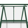 vidaXL Serre avec cadre de base vert 169x169x202 cm aluminium