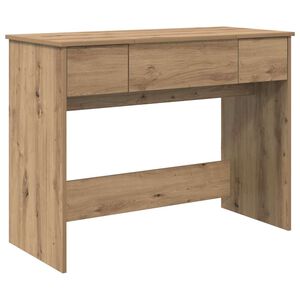 vidaXL Table de cosm&eacute;tiques Ch&ecirc;ne artisanal 100 x 45 x 76 cm