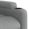 vidaXL Fauteuil inclinable de massage gris clair tissu