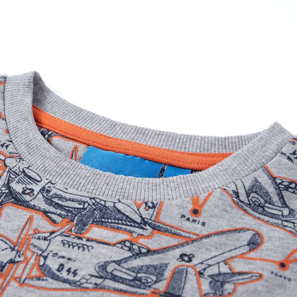 Sweatshirt pour enfants gris mélange 92
