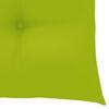 vidaXL Chaises de jardin avec coussins vert vif lot de 6 Bois de teck