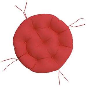 vidaXL Coussin rond rouge &Oslash; 60 x11 cm tissu oxford