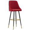 vidaXL Tabourets de bar lot de 2 rouge bordeaux velours
