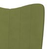 vidaXL Chaise de relaxation Vert clair Velours