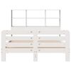 vidaXL Cadre de lit sans matelas blanc 140x190 cm bois de pin massif
