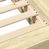 vidaXL Cadre de lit sans matelas chêne sonoma 100x200 cm