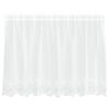 vidaXL Rideau en Dentelle Blanc 200 x 120 cm Polyester