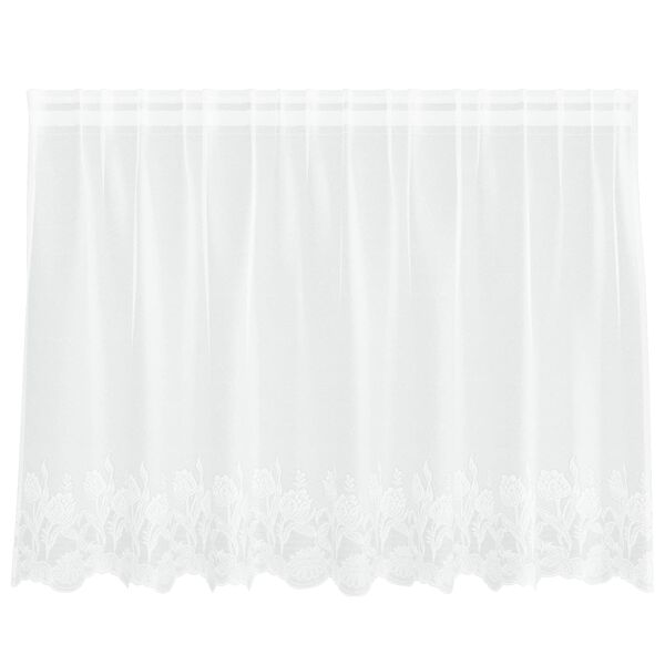 vidaXL Rideau en Dentelle Blanc 200 x 120 cm Polyester