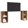 vidaXL Ensemble meuble TV 2 pcs Bois Ancien 72 x 35 x 36,5 cm