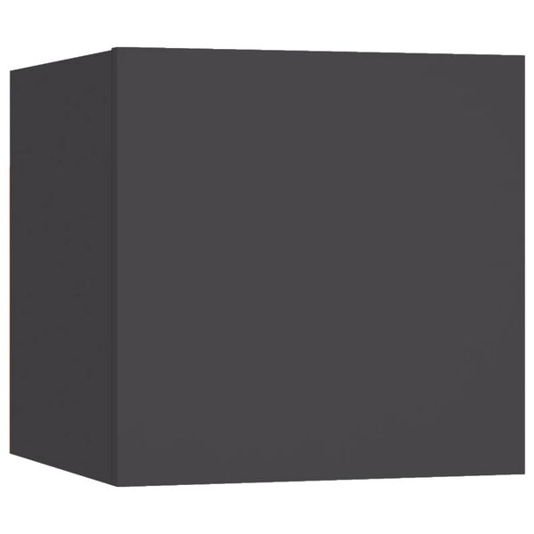 vidaXL Meubles TV muraux 8 pcs Gris 30,5x30x30 cm