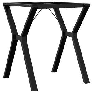 vidaXL Pieds de table &agrave; manger cadre en Y 60x60x73 cm acier