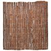 vidaXL Cl&ocirc;ture en &eacute;corce Marron 100 x 600 cm &Eacute;corce