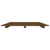 vidaXL Cadre de lit Marron miel 140x190 cm Bois de pin massif