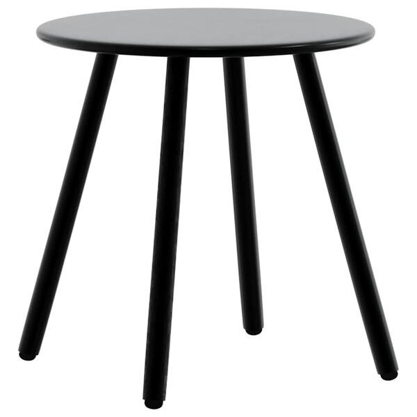 vidaXL Lot de 3 Chaise de jardin noir résine tressée